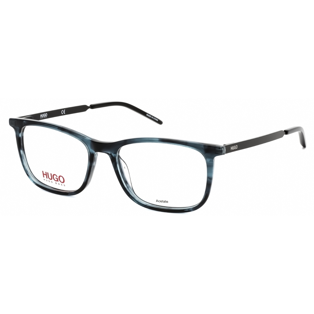 NWT Hugo HG 1018-AVS 00 Striped Blue Rectangle 52mm Eyeglasses
